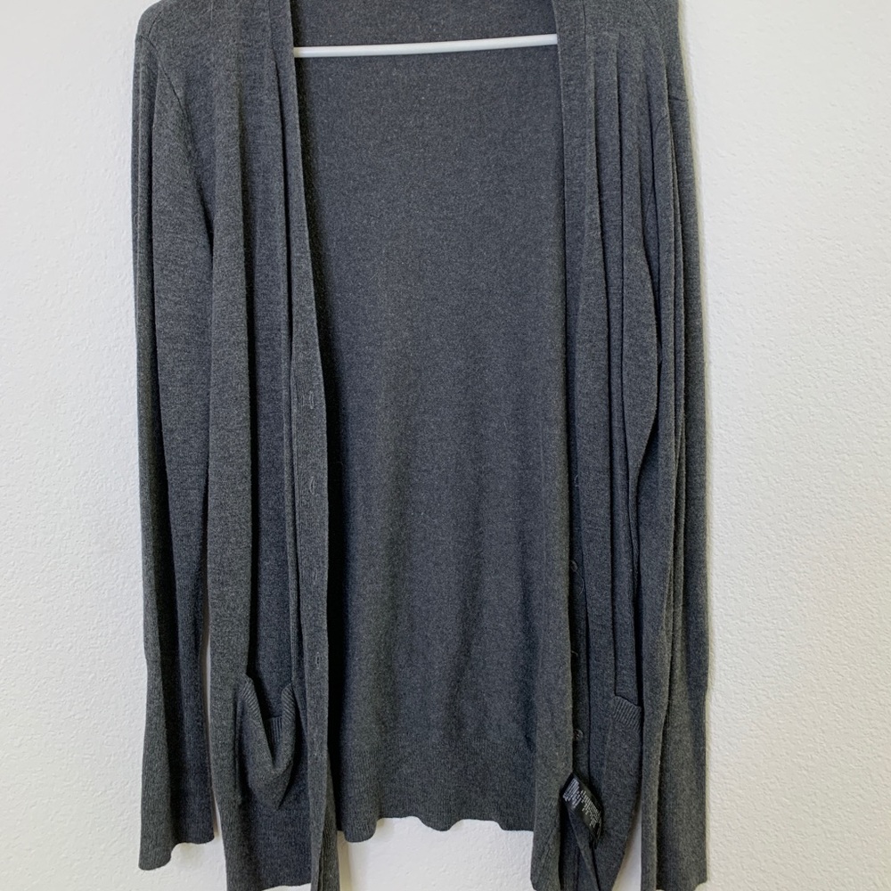 Grey cardigan forever 21 size medium